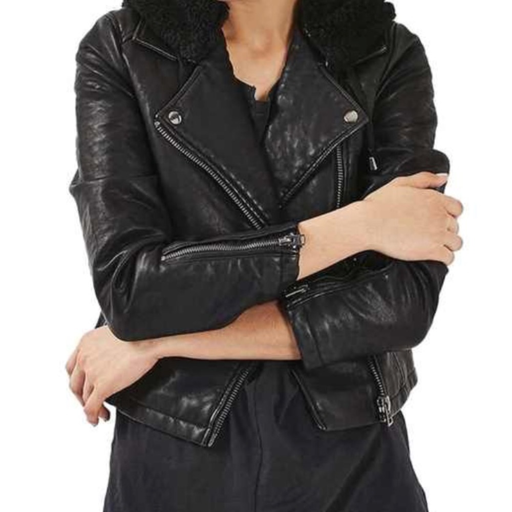 Faux Leather coat